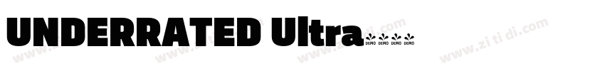 UNDERRATED Ultra字体转换